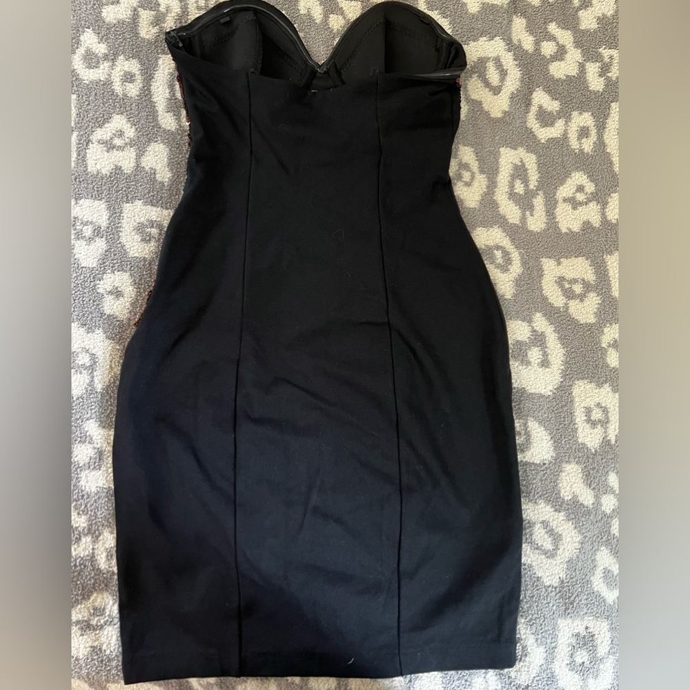 H&m black & gold sequins party dress - Picture 2 of 4